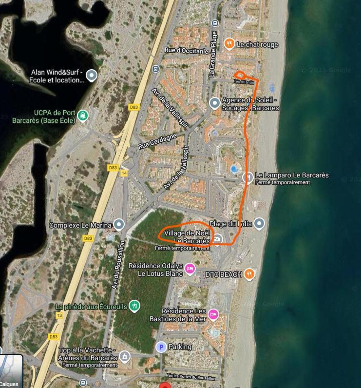 Le Victoria'S Beach Barcares - Parking Prive - Direct Plage - 5 Minutes A Pied Du Lydia - 3 Personnes Le Barcarès المظهر الخارجي الصورة